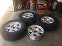 16,17,"18" + 22"chevy + gmc + colorado truck rims and tires