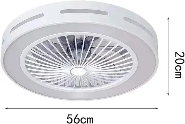 Modern Ceiling Fan with LED Light & Remote Control – Flush Mount in Indoor Lighting & Fans in Mississauga / Peel Region - Image 5