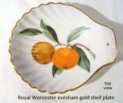 Royal Worcester evesham gold shell plates shape 52 size 3, View more