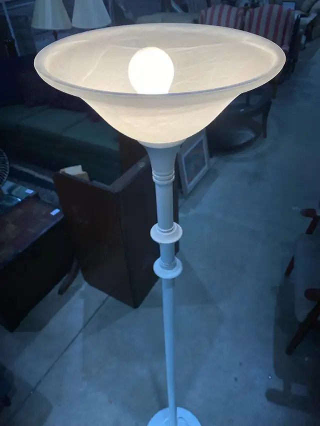 Tall Standing White Floor Lamp in Indoor Lighting & Fans in Calgary - Image 5