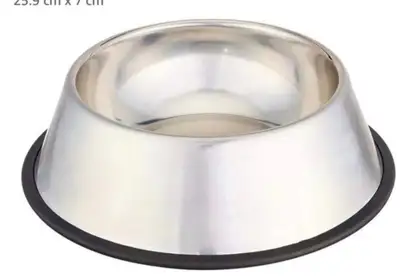 Brand new two stainless steel pet bowl grab deal$10, View more