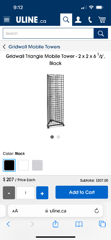 Grid wall display rack in Industrial Shelving & Racking in Strathcona County - Image 2