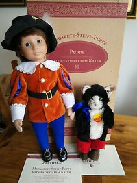 Diverse STEIFF dolls, bears and other plush animals