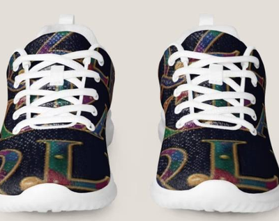 XZAQLI "Jeweled Script" Premium Men's Sneakers (Navy Blue), View more