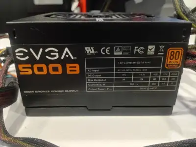 EVGA 500B 500W Bronze Power Supply, View more
