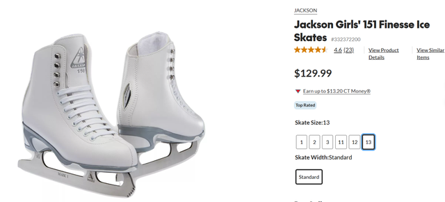 Jackson Girls' 151 Finesse Ice Skates, nearly NEW, size 13J in Skates & Blades in Hamilton - Image 7