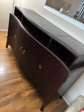 China cabinet / dark brown Pick up west end, View more