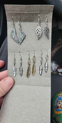 5 pairs of earrings hypoallergenic fish hook 15 a piece