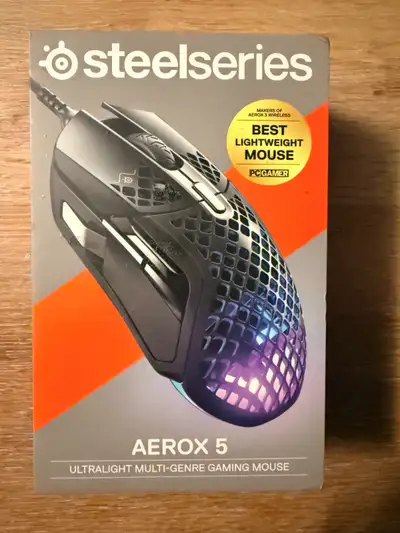 Brand New SteelSeries Aerox 5 Gaming Mouse – Sealed Box, View more