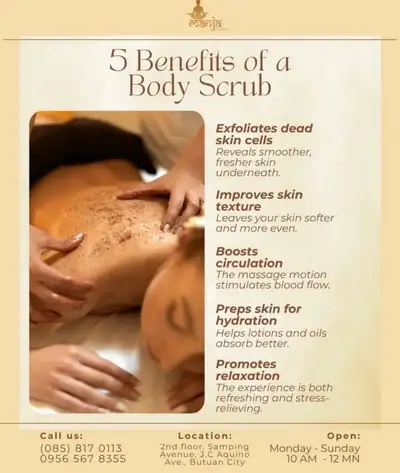 Body scrub massage, View more