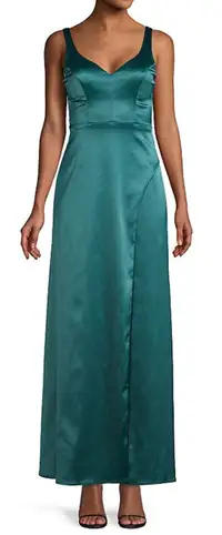 New Prom Grad Gown Dress Emerald Green Size 3