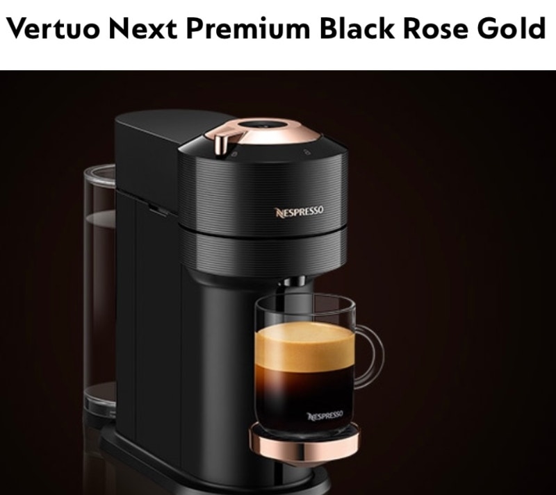 Nespresso Vertuo Next Premium Black Rose Gold Coffee Makers Markham