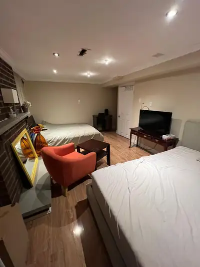 Spacious Furnished Bachelor Basement Apartment for Rent in Vaughan Location: Charlton Ave, Vaughan R...