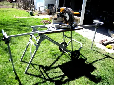 DEWALT 12" Miter Saw, Double Bevel, with Rigid Sliding Stand, View more