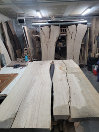 Live edge lumber. Hardwood