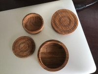 Engraved Wooden Trinket Boxes