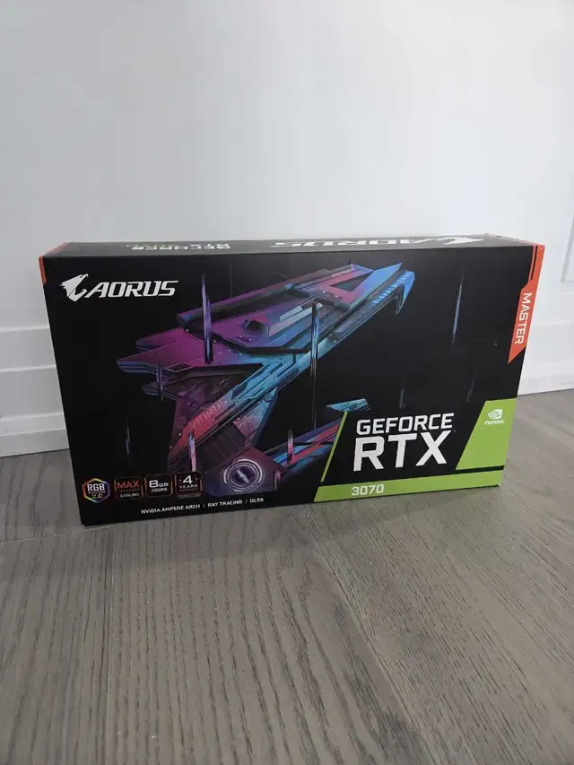 Gigabyte Aorus RTX 3070 Master 8GB Rev 1.1 in System Components in City of Toronto - Image 2