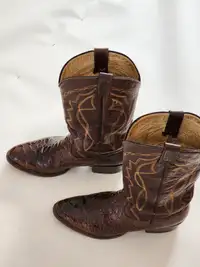 Bottes western en cuir