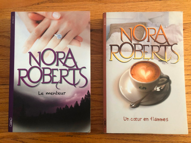 ROMANS de NORA ROBERTS (10$ chaque/15$ les 2) dans Ouvrages de fiction  à Longueuil/Rive Sud