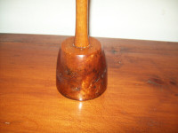 Antique wood mallet possibly a masonic  one ?