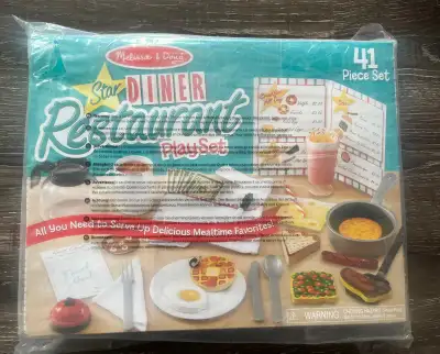 This is completely new and unopened. There are 41 pieces that would work great with a toy kitchen. I...