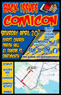 Do you like comics? Back Issues Comicon (Saturday April 20th)