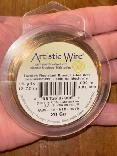 Tarnish Resistant Brass Artistic Wire 15yds, View more