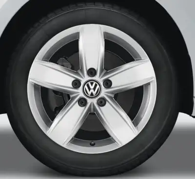 A Set of 17" Corvara Wheels (Brilliant Silver) - is like new. These Volkswagen Alloy Rims fit the Ti...