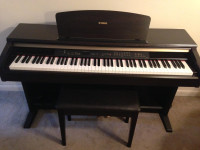 Full-size Yamaha Digital Piano and Leather Bench