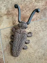 Vintage Cast Iron Beetle Door Stop Shoe Remover Bug Boot Jack