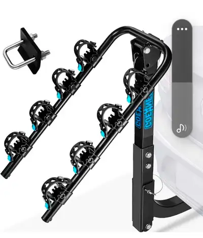 Brand New Hitch Mounted Bicycle Bike Carrier Rack, Tilts, View more