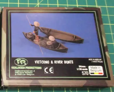 VERLINDEN #570 VIETCONG & RIVER BOATS - VIETNAM 1:35, View more