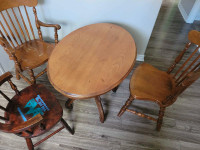Wooden dining room table 
