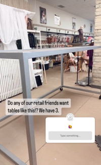 Steel Retail Tables