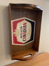 Vintage Molson Canadian wood crate excellent condition