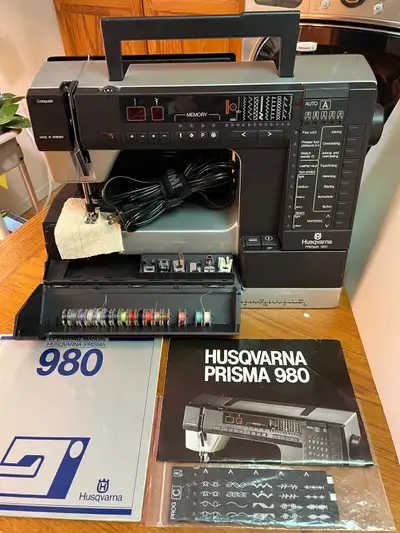 Made in Sweden, great machine built to last. Hard case and foot pedal included. Older but in very go...