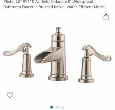 Pfister LG49YP1K Ashfield 2-Handle 8” Widespread bathroom Faucet- Brushed Nickel Brand New Smoke-fre...