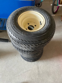 Golf cart rims and tires 