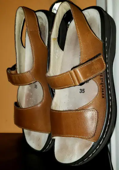 SANDALE MEPHISTO MOBILS GETHA EN CUIR TAILLE 35 EUR . EXCELLENT , View more
