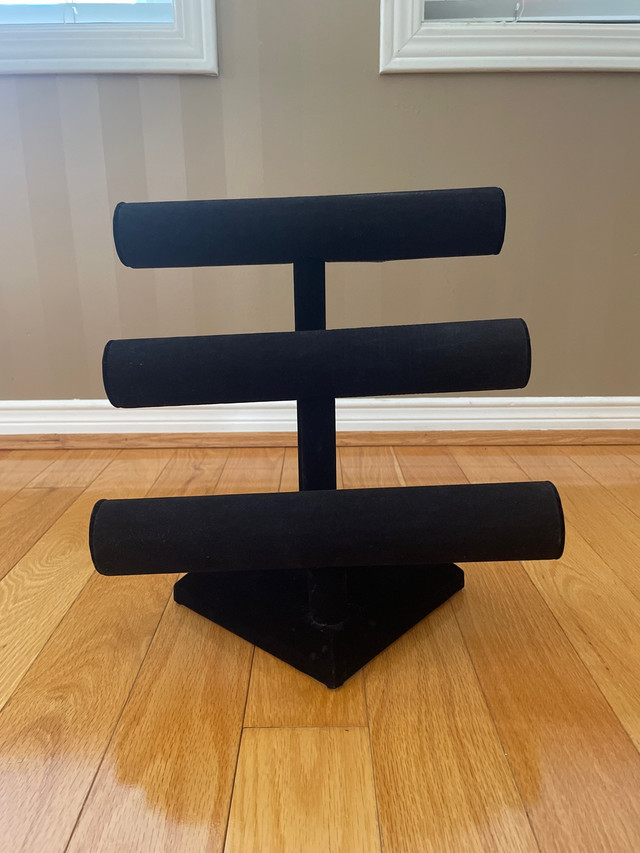 12" Triple Bar Black Velvet Jewelry Stand by Bead Landing in Jewellery & Watches in City of Toronto