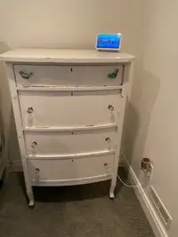 Antique dresser with updated knobs 