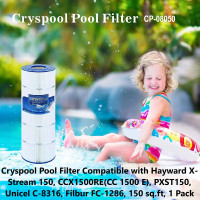 (NEW) Cryspool CP08050 Pool Filter 150sq’ Hayward XStream Unicel