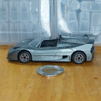 Burago Ferrari F50 Coupe - Scale 1:43 - Silver - $10.00