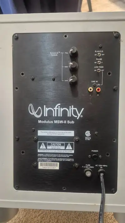 Infinity surround sound speakers 110 oBo., View more