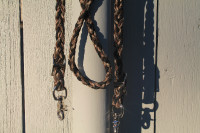 Braided paracord camo roping reins