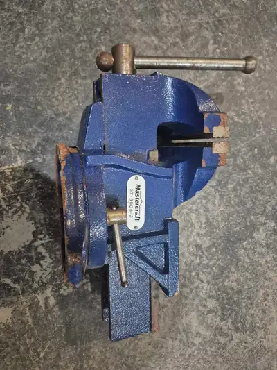 Mastercraft 5-inch Bench Vise with Swivel Base and Anvil, View more