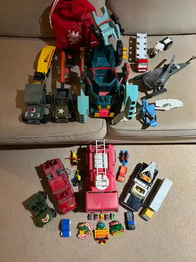 Vintage 1980's Toy Lot - Tonka, Hot Wheels, ThunderCats, TMNT, View more