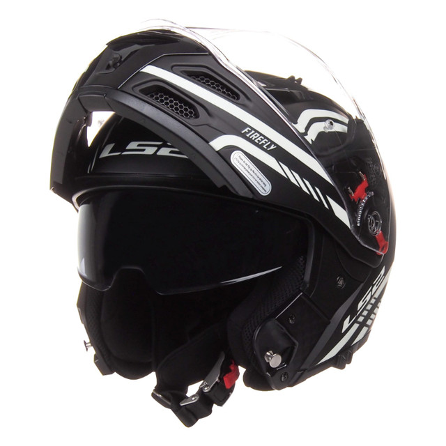 LS2 FF324 Metro EVO Firefly Helmet Black XL 150.00 Or best offer in Motorcycle Parts & Accessories in Miramichi - Image 2