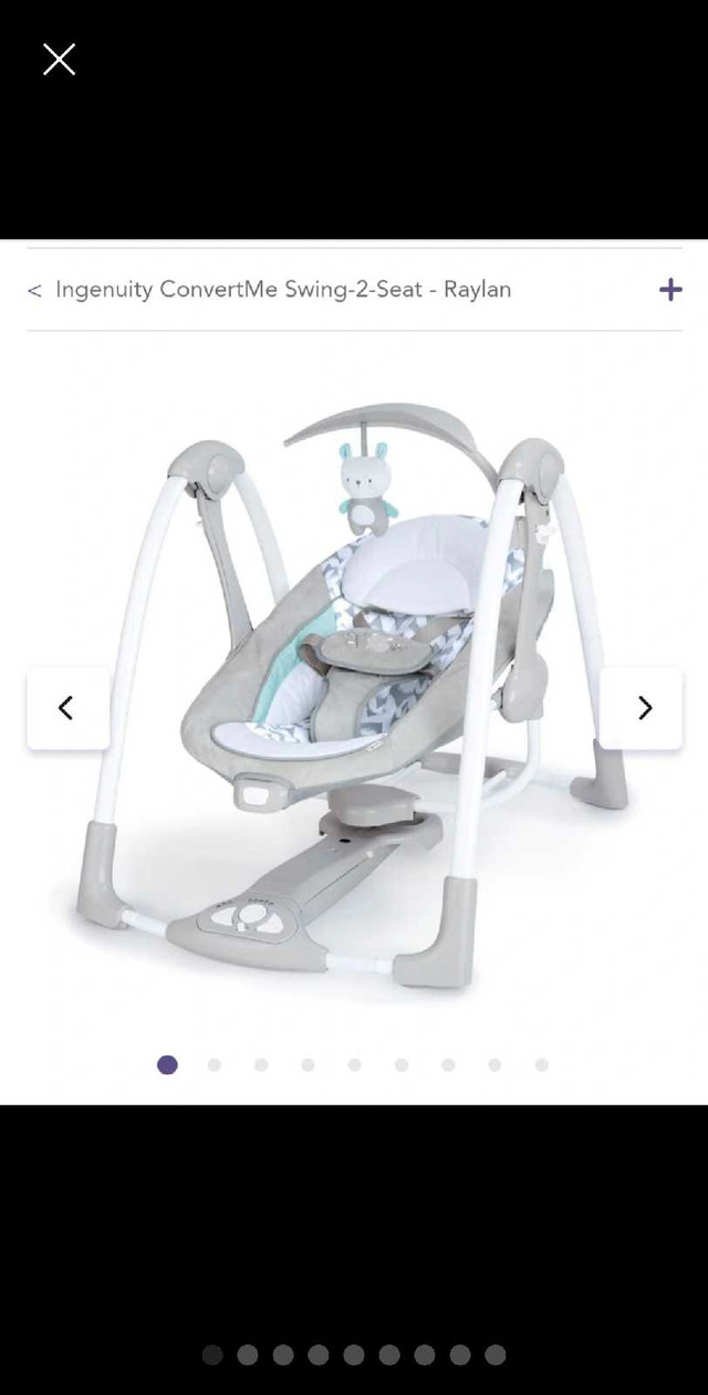 2 in 1 Portable Baby swing convertible chair $170 retail in Playpens, Swings & Saucers in City of Toronto - Image 2