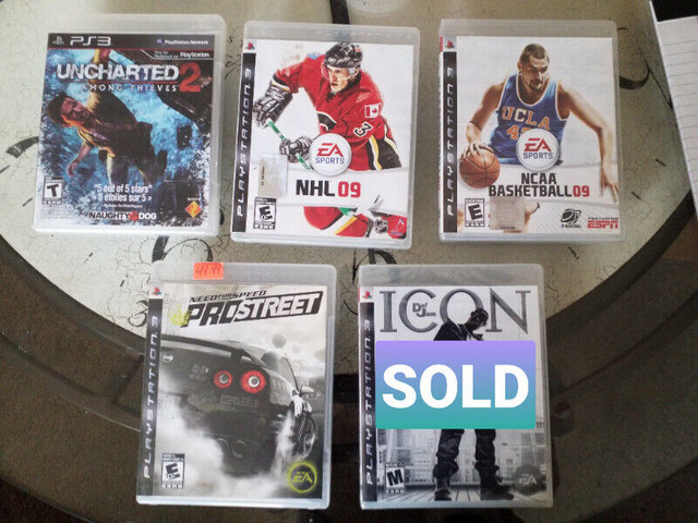 PLAY STATION 3 VARIOUS USED GAMES AND 2 NEW SEALED GAMES in Sony Playstation 3 in Markham / York Region